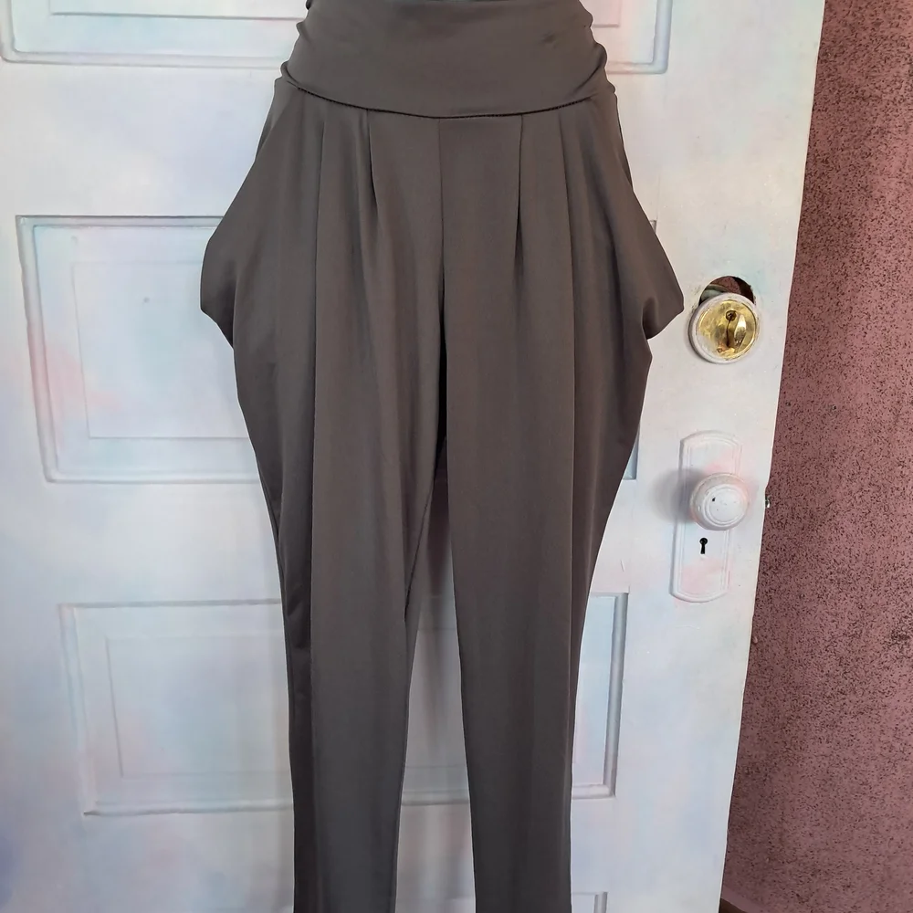 Poetry Charcoal Soft & Flowy Pants! Pockets, So Cute, EUC! - Picture 1 of 9
